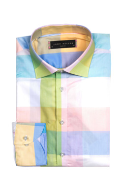 Фото рубашки Полуприлегающий силуэт Рубашка JOHN MILLER, цвет цветной