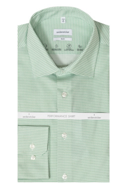 Фото рубашки Полуприлегающий силуэт Рубашка SEIDENSTICKER, цвет зеленый