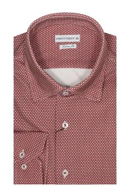 Фото рубашки Приталенный силуэт Рубашка ENRICO CERINI, цвет бордовый